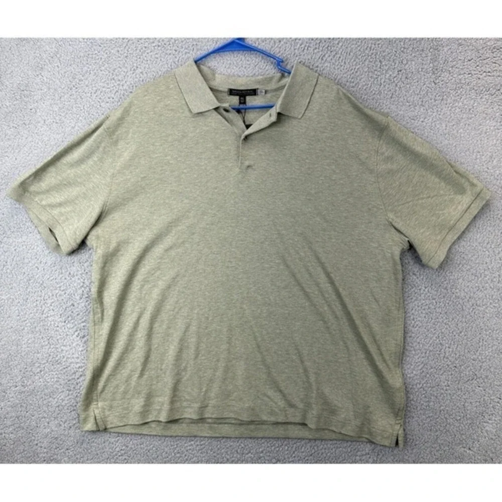 Banana Republic Performance Polo Shirt Mens 2XL Green Luxury Touch Rugby NEW